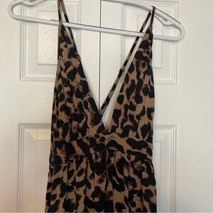 EUC SHEIN cheetah dress size M worn 3 times